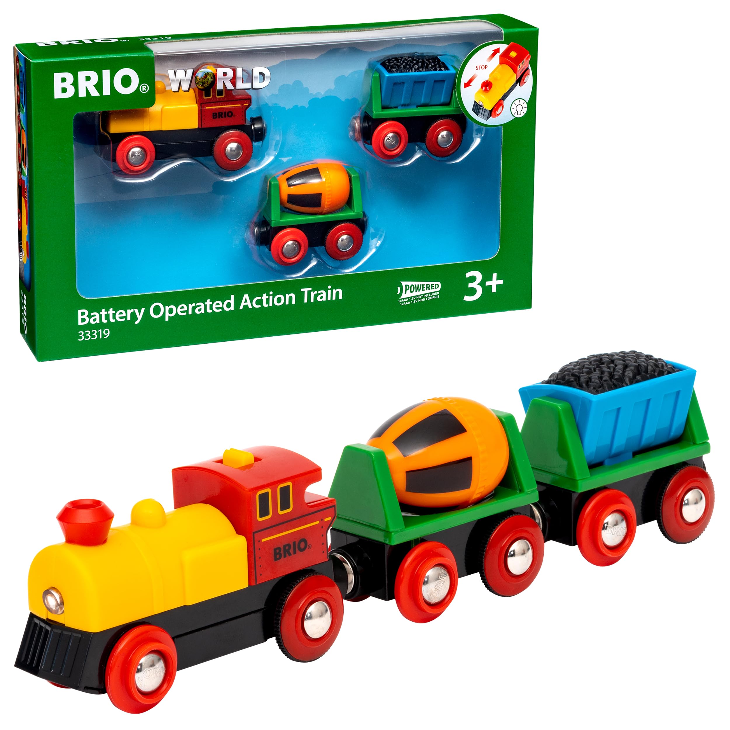 brio-world-zug-mit-batterielok-und-2-waggons image 1