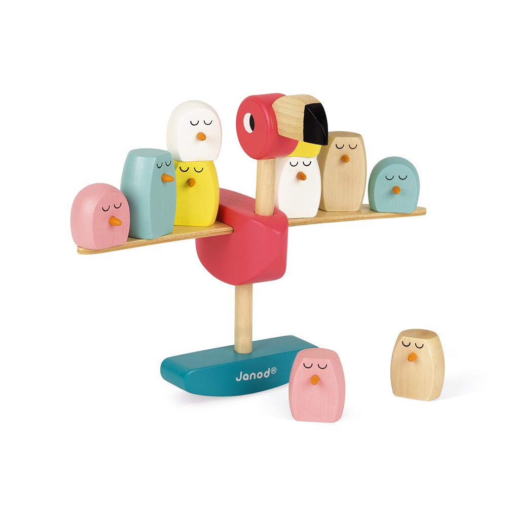 janod-j08230-zigolos-flamingo-geschicklichkeitsspiel-aus-holz image 1