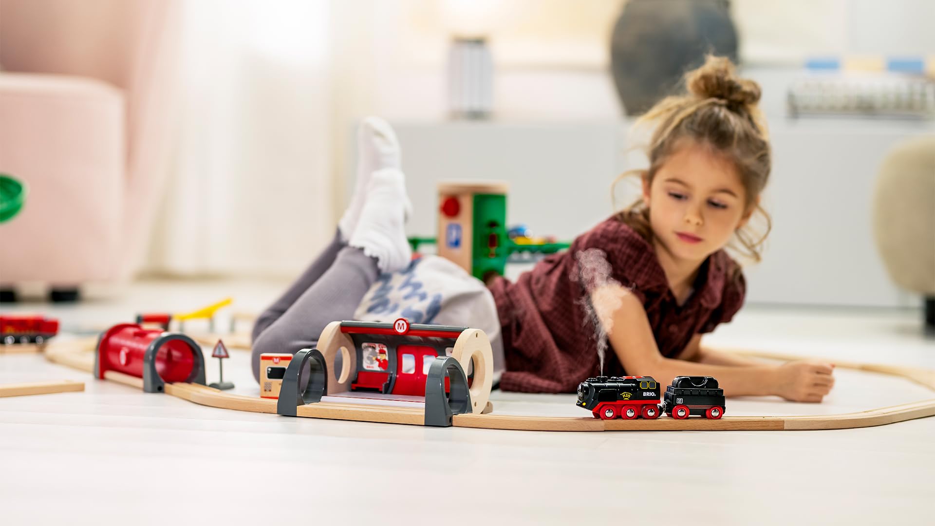 brio-world-batterie-dampflok-mit-wassertank-und-echtem-dampf image 8