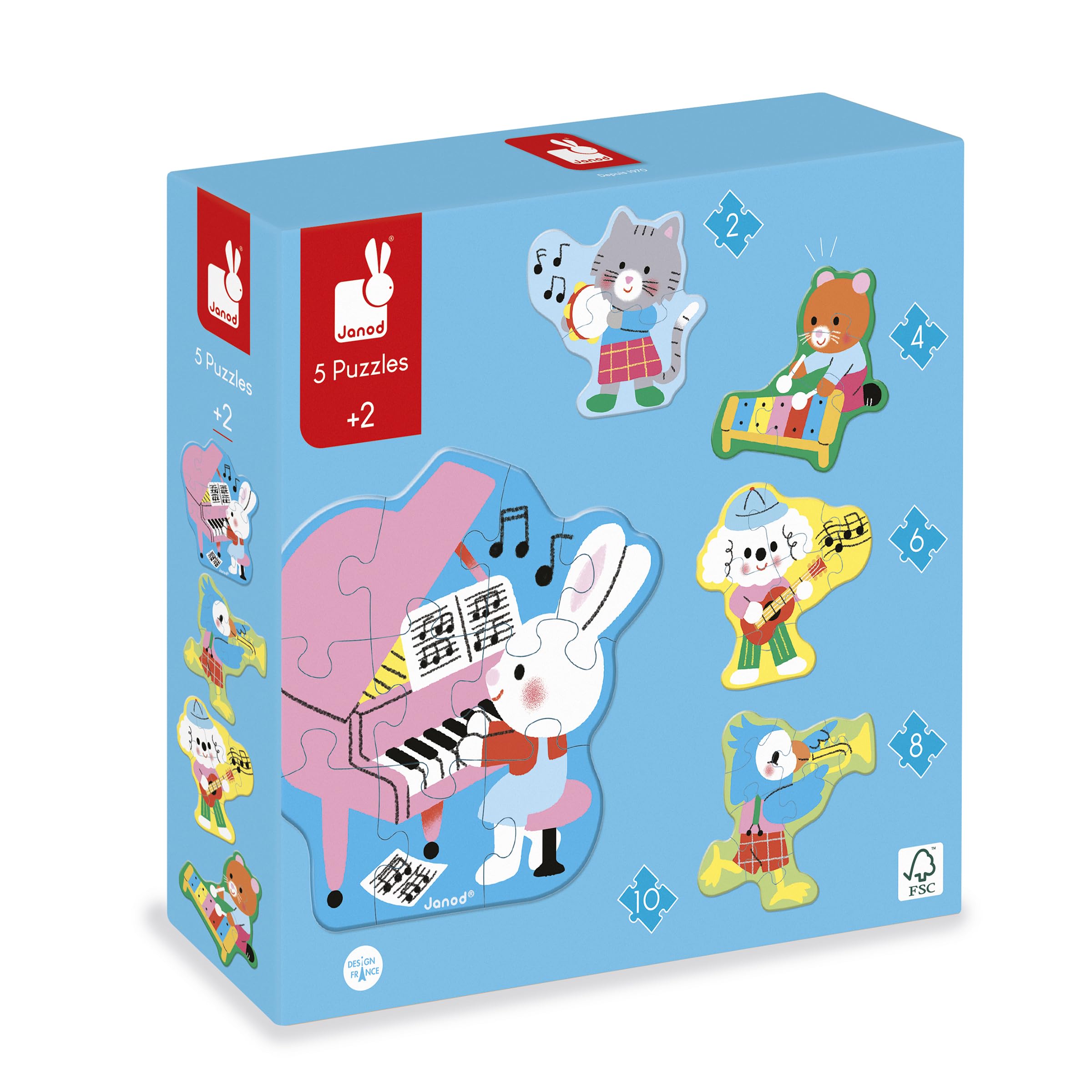 janod-5-bauernhof-puzzles-progressiv-2-bis-10-teile-ab-2-jahren image 2