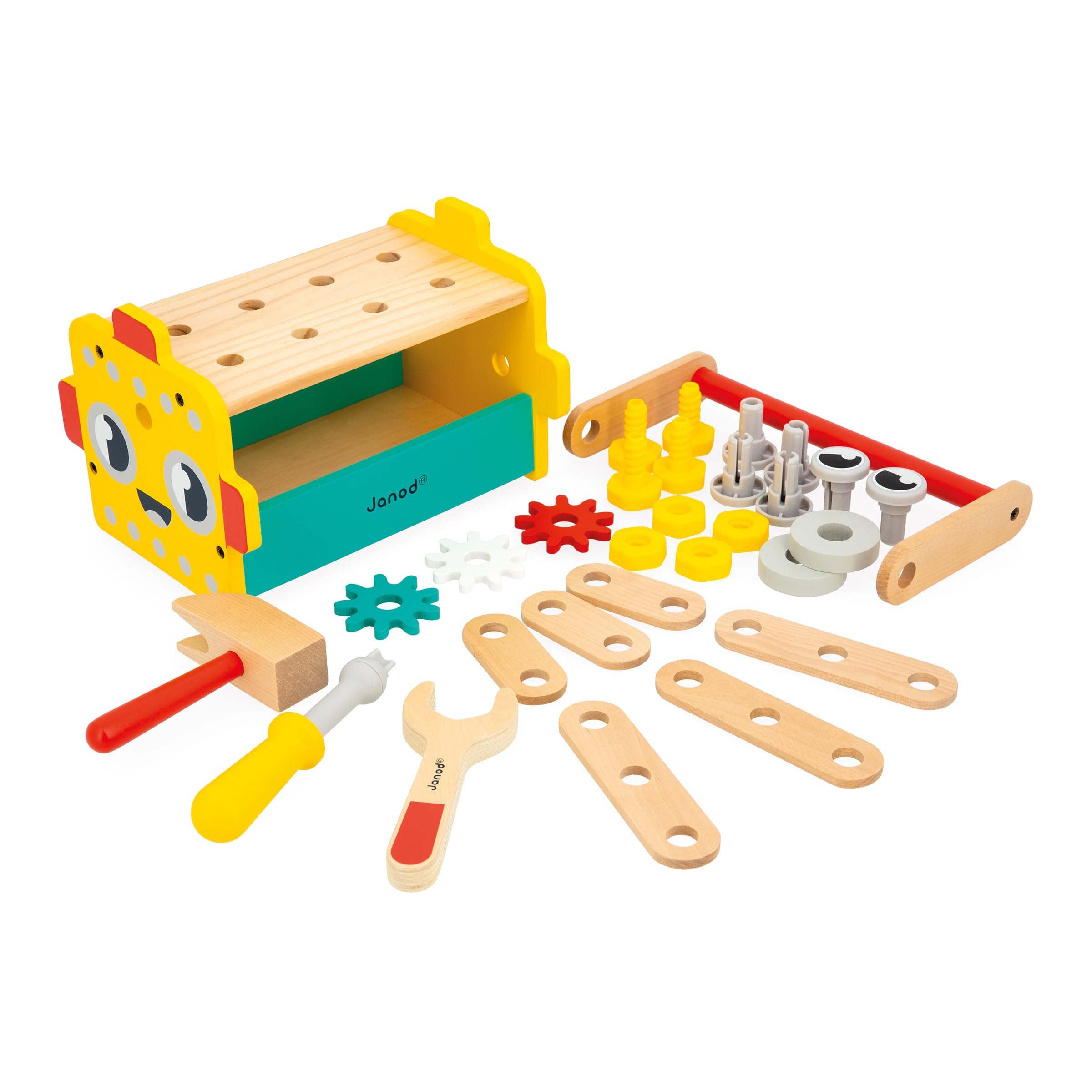 janod-brico-kids-roboter-werkzeugkasten-konstruktionsspiel-30-teilig image 3