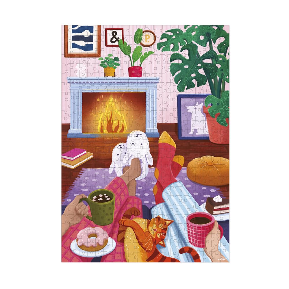 janod-puzzle-abend-am-kamin-500-teile-ab-8-jahre image 3