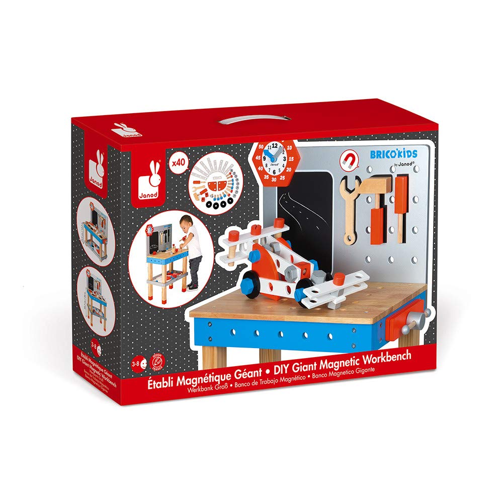 janod-brico-kids-riesige-magnetische-holz-werkbank image 8