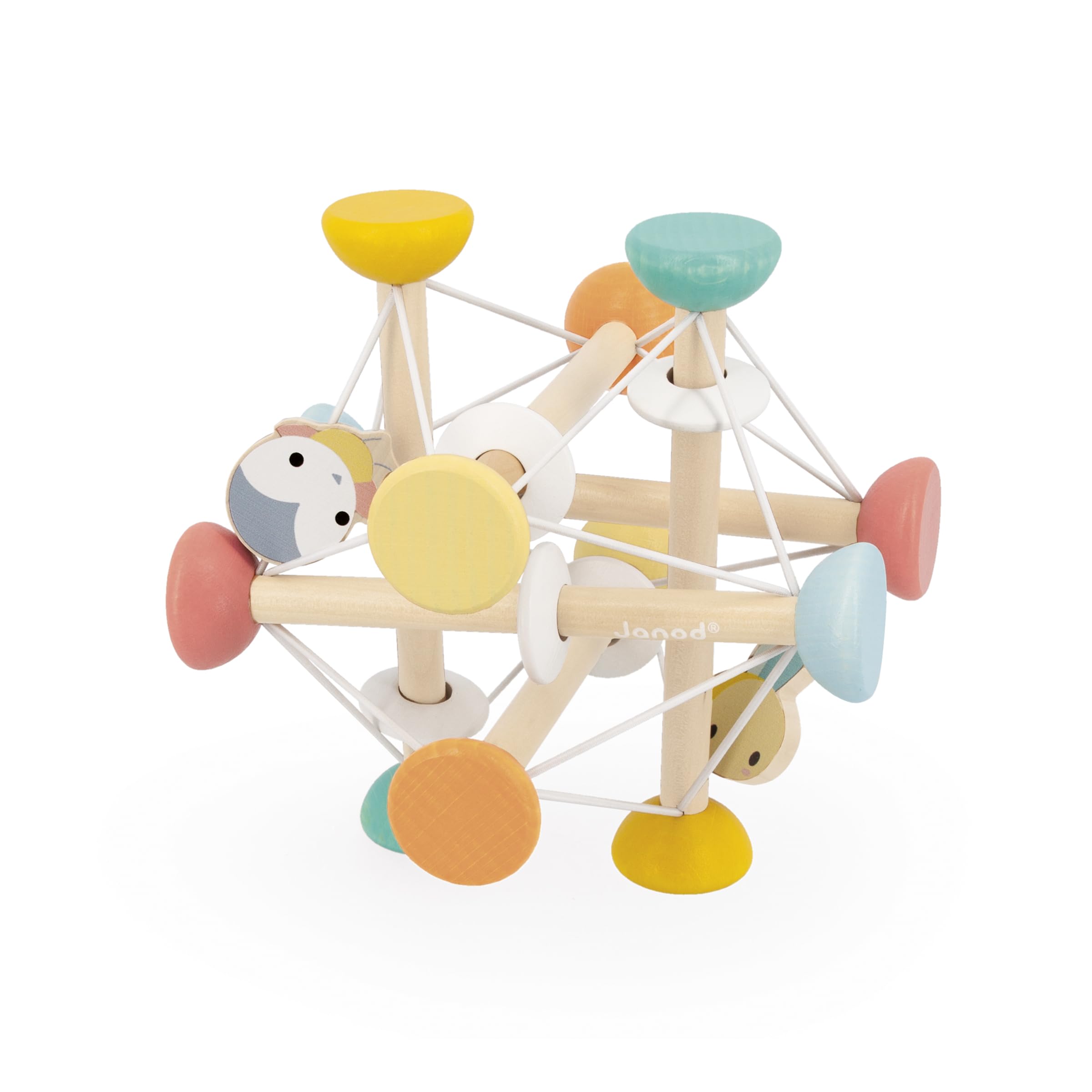 janod-sensorischer-entwicklungsball-aus-holz-flexibler-rasselball-ab-12-monaten image 2