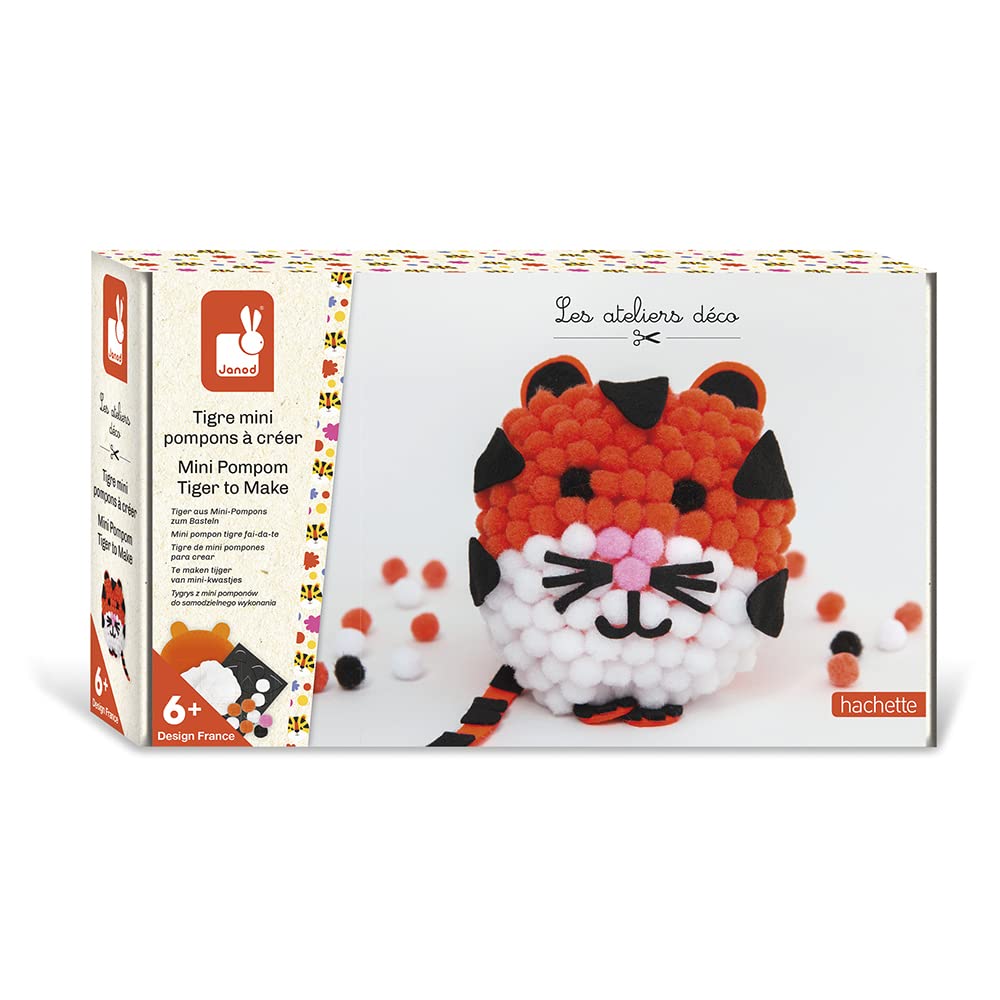 janod-bastel-set-tiger-mini-bommeln-j07968-3d-figur-ab-6-jahren image 1
