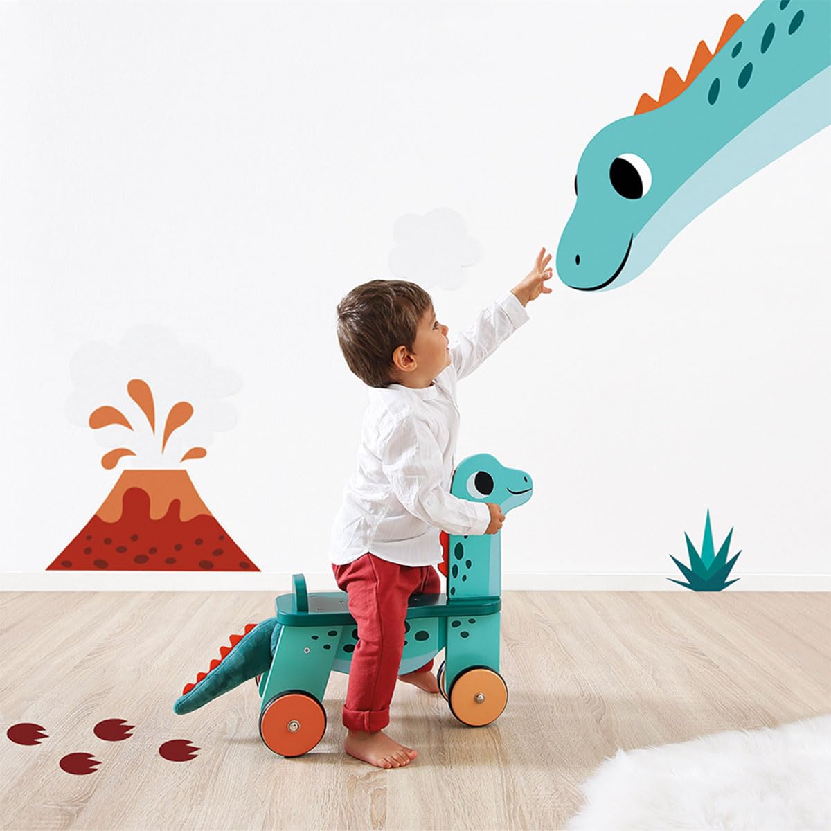 janod-portosaurus-dinosaurier-reittier-j05828-laufrad-sitzh-he-21-cm image 2