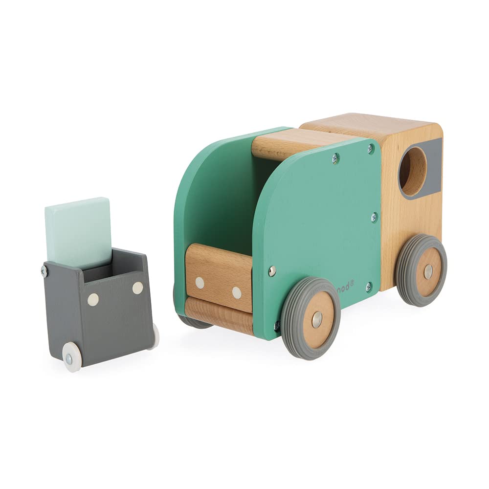 janod-bolid-m-llwagen-aus-holz-j04633-gr-n-22-cm-fahrzeug-ab-2-jahre image 8