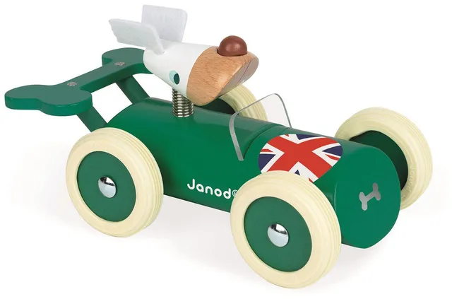 janod-spirit-richard-rennwagen-gr-n-holz-spielauto image 1