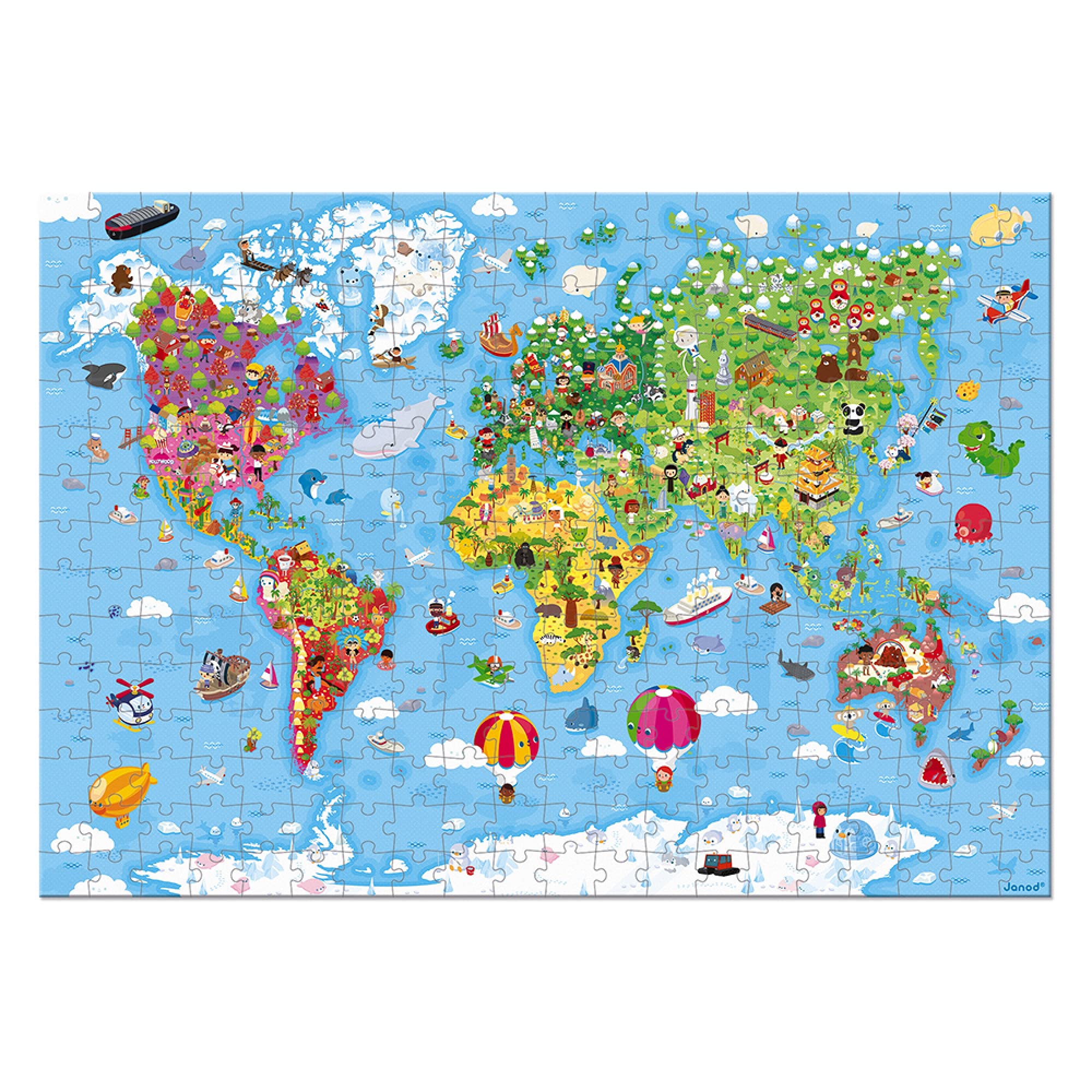 janod-puzzle-weltkarte-gro-300-teile-99-x-69-cm image 4
