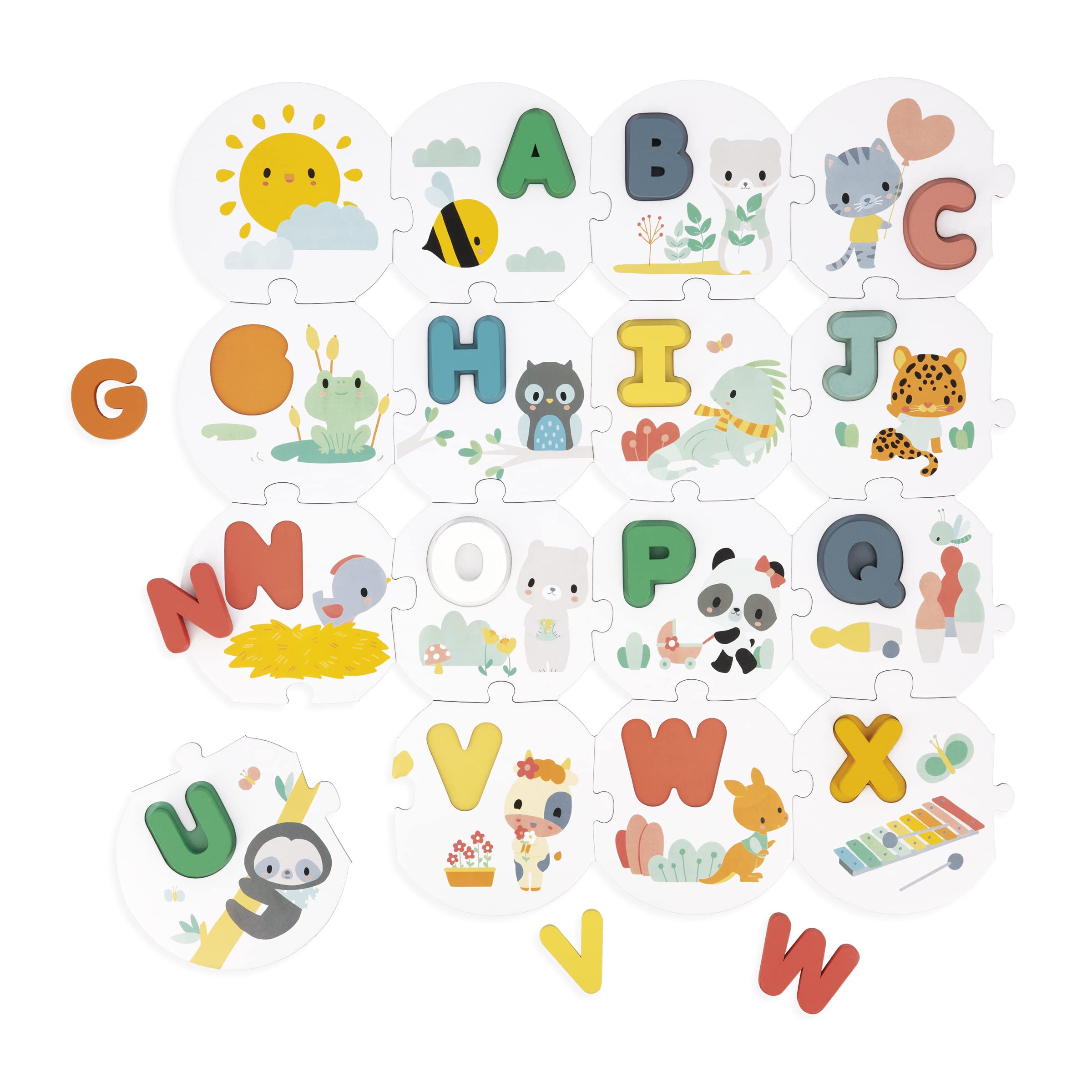 janod-pure-puzzle-mein-erstes-alphabet-j08045-28-teile-26-holzbuchstaben image 7