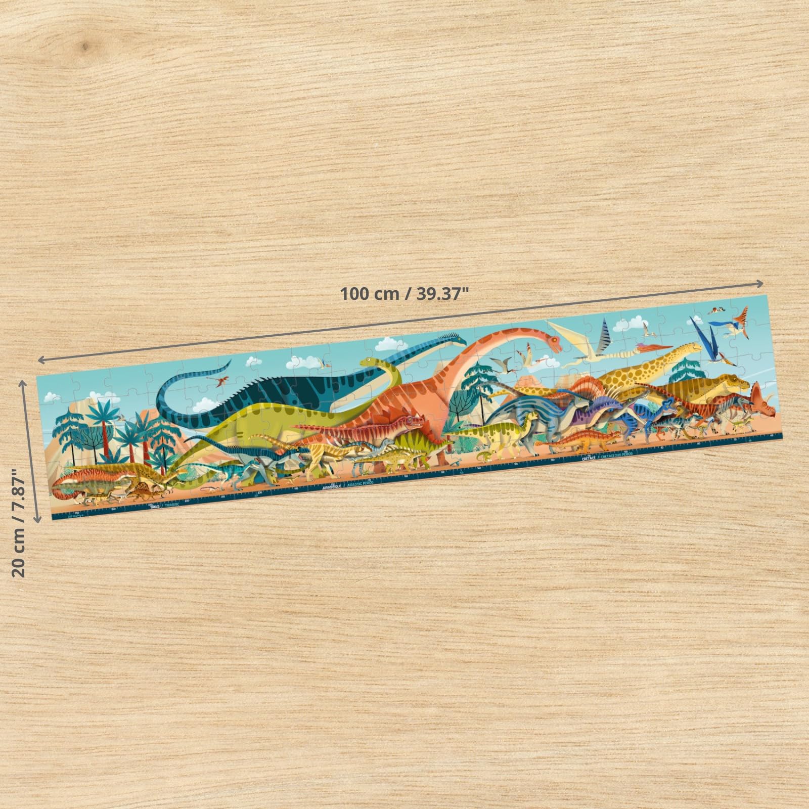janod-kinder-panoramapuzzle-dino-100-teile-1-meter image 3