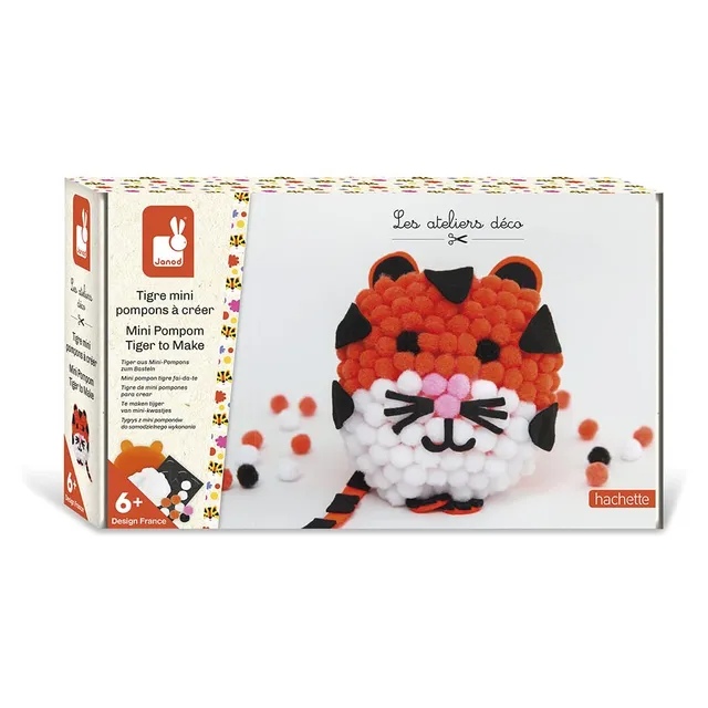 janod-bastel-set-tiger-mini-bommeln-j07968-3d-figur-ab-6-jahren image 1