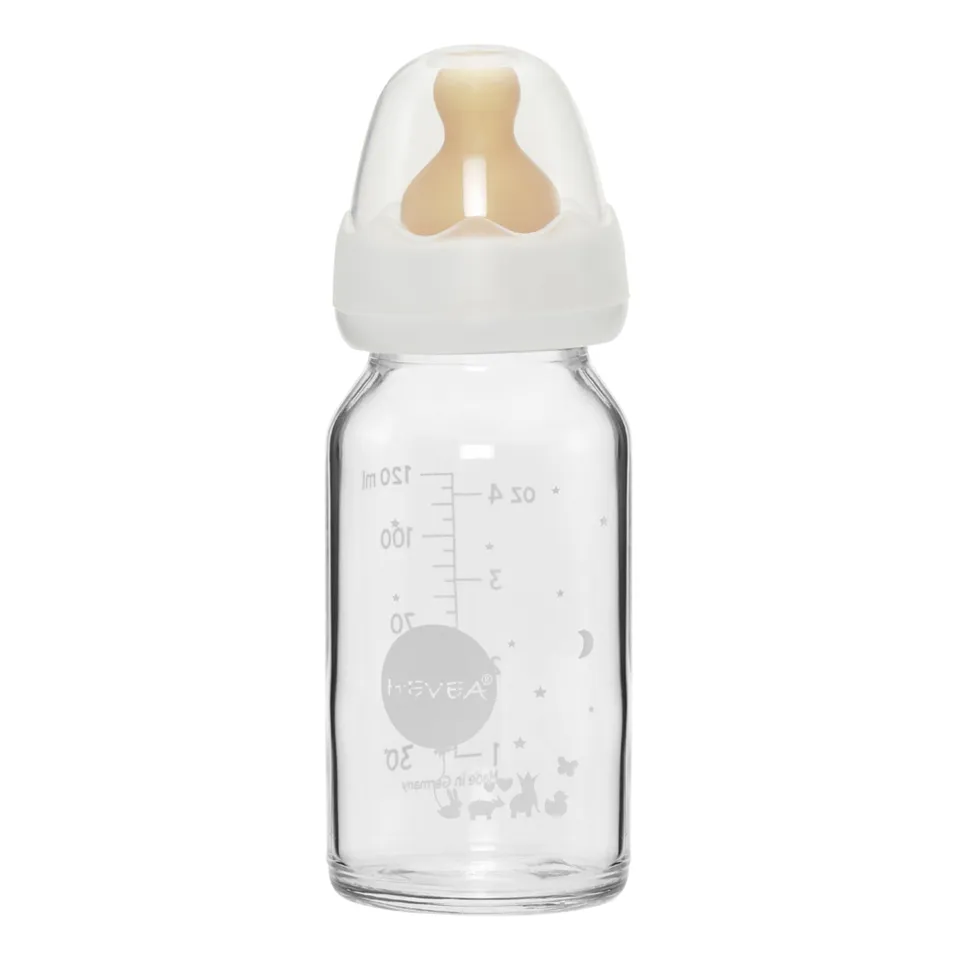 hevea-baby-glasflasche-standard-neck-120ml-4oz-einzelpack image 1