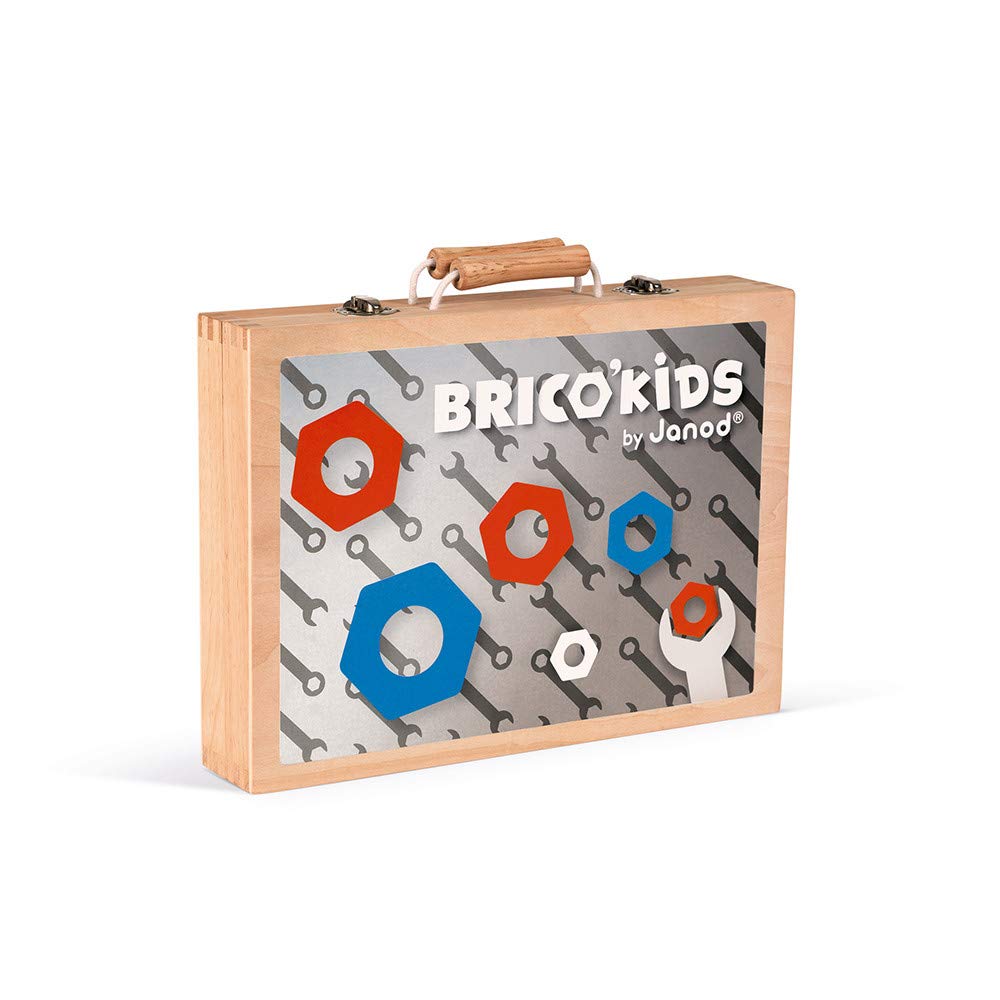 janod-j06481-mein-erstes-konstruktionsspiel-holz-werkzeugkasten-9-teilig image 3