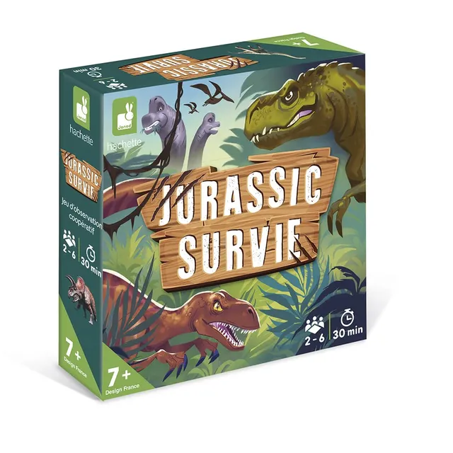 janod-jurassic-survie-kooperatives-dinosaurier-brettspiel-ab-7-jahren image 1