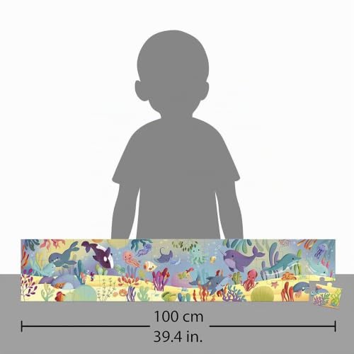 janod-puzzle-36-teile-meerestiere-panorama-100-cm-j02554 image 6