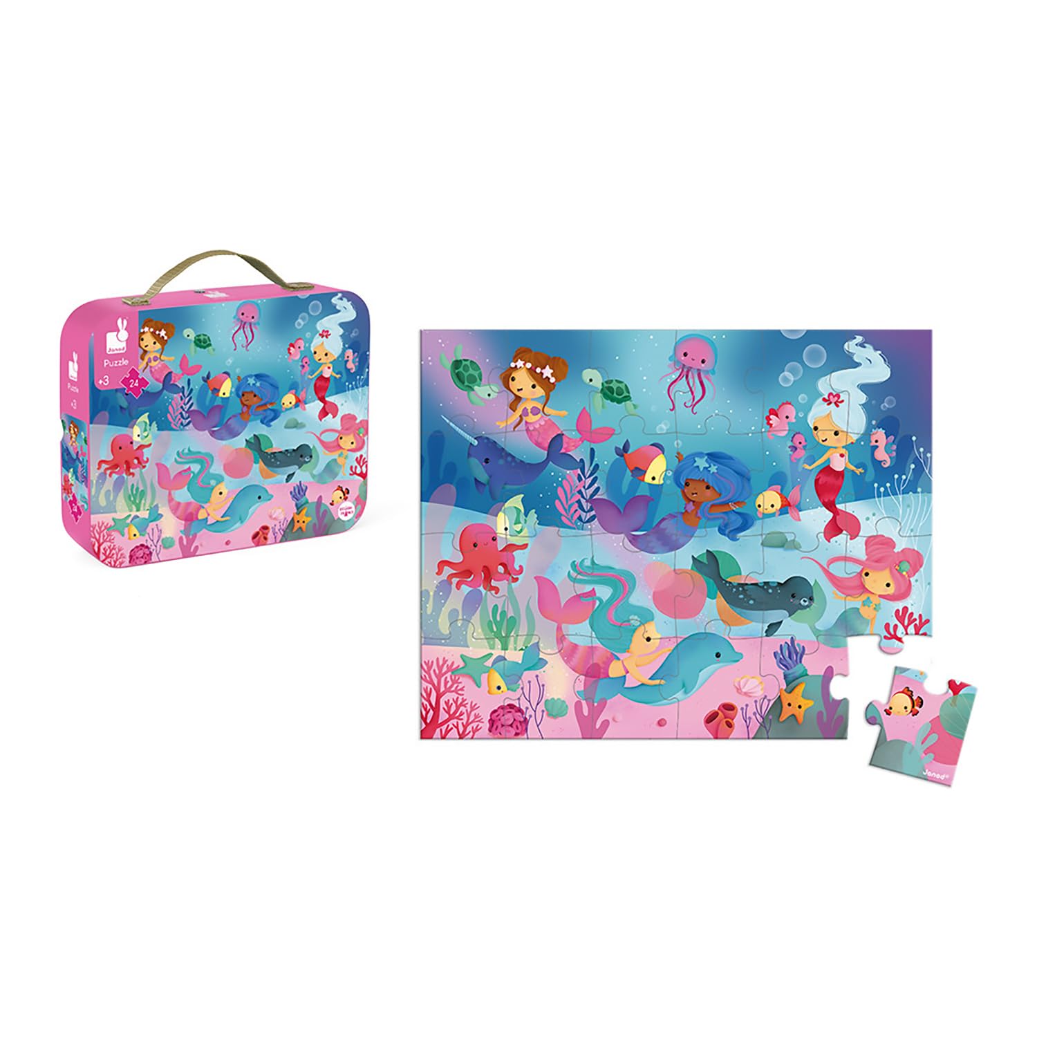 janod-puzzle-meerjungfrauen-24-teile-koffer-fsc-ab-3-jahren-j02613 image 4