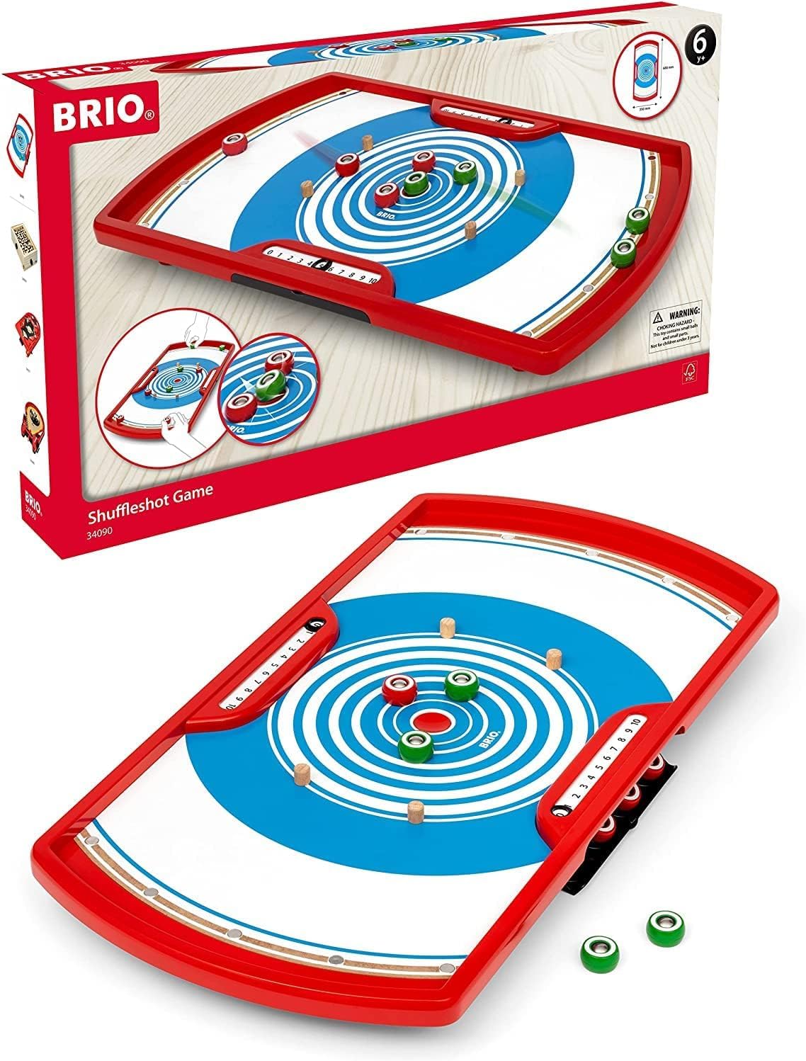 brio-34090-shuffleshot-geschicklichkeitsspiel-f-r-1-4-spieler-ab-6-jahren image 1