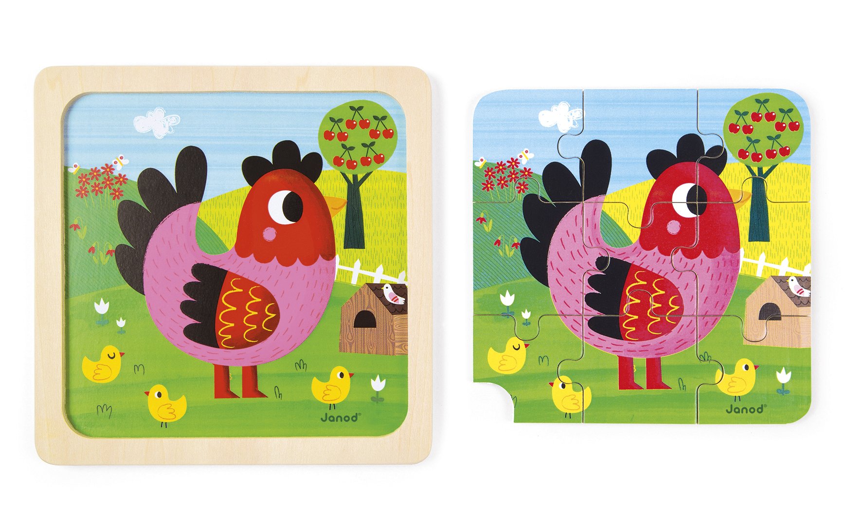 janod-j07064-holzpuzzle-violette-huhn-9-teile-18-36-monate image 4