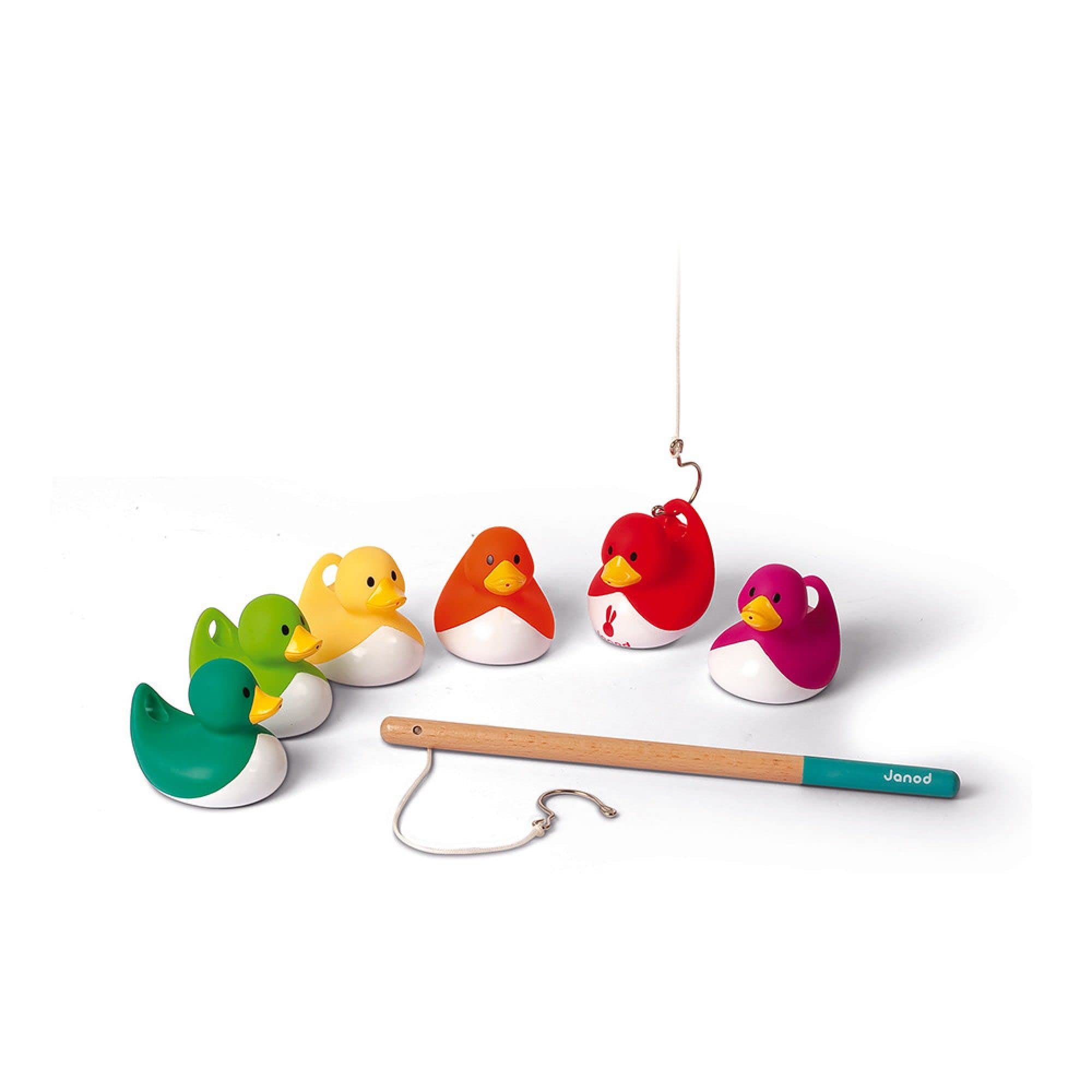 janod-j03246-angelspiel-enten-badespielzeug-mit-2-holzangeln image 2