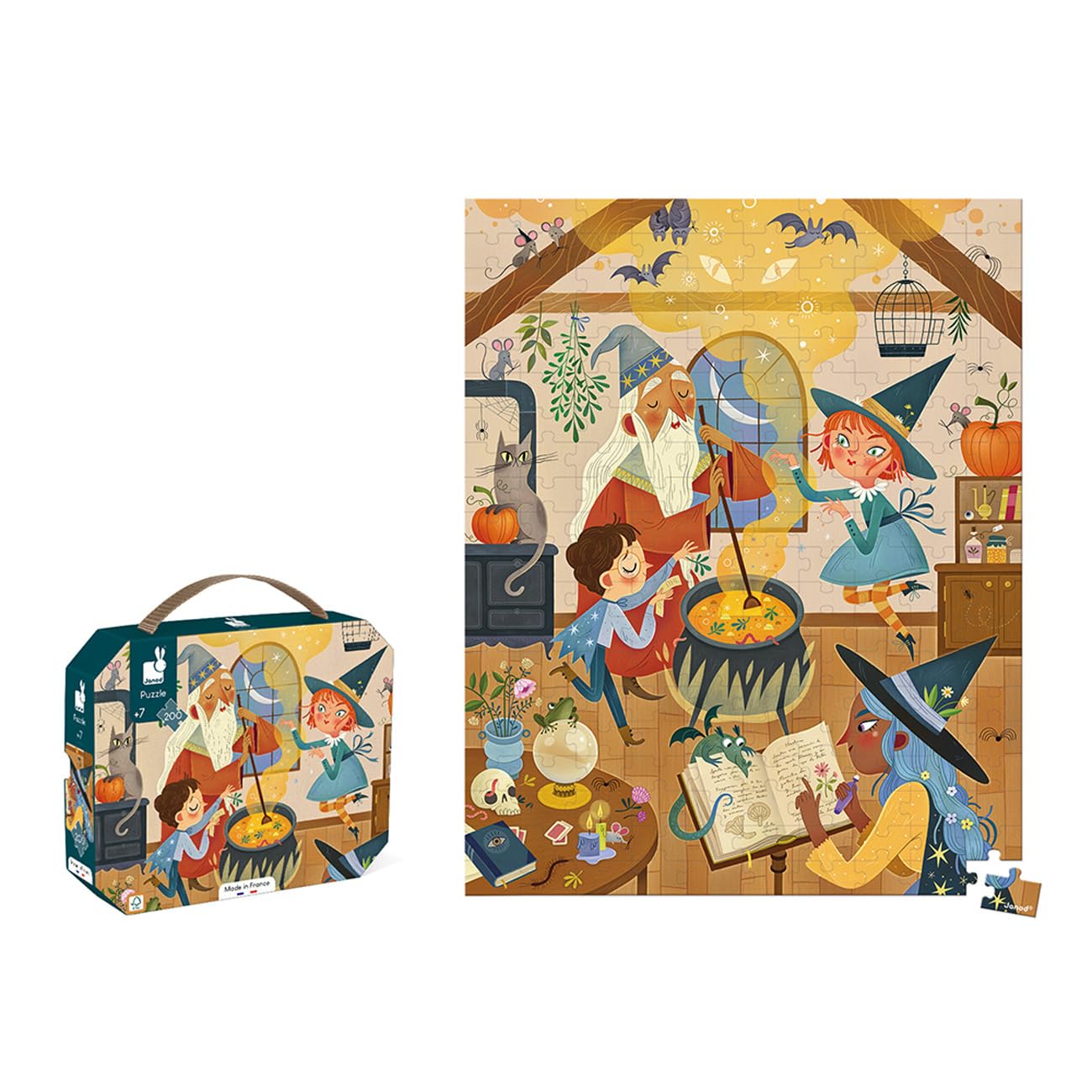 janod-puzzle-magie-200-teile-kinderpuzzle-ab-7-jahre image 2