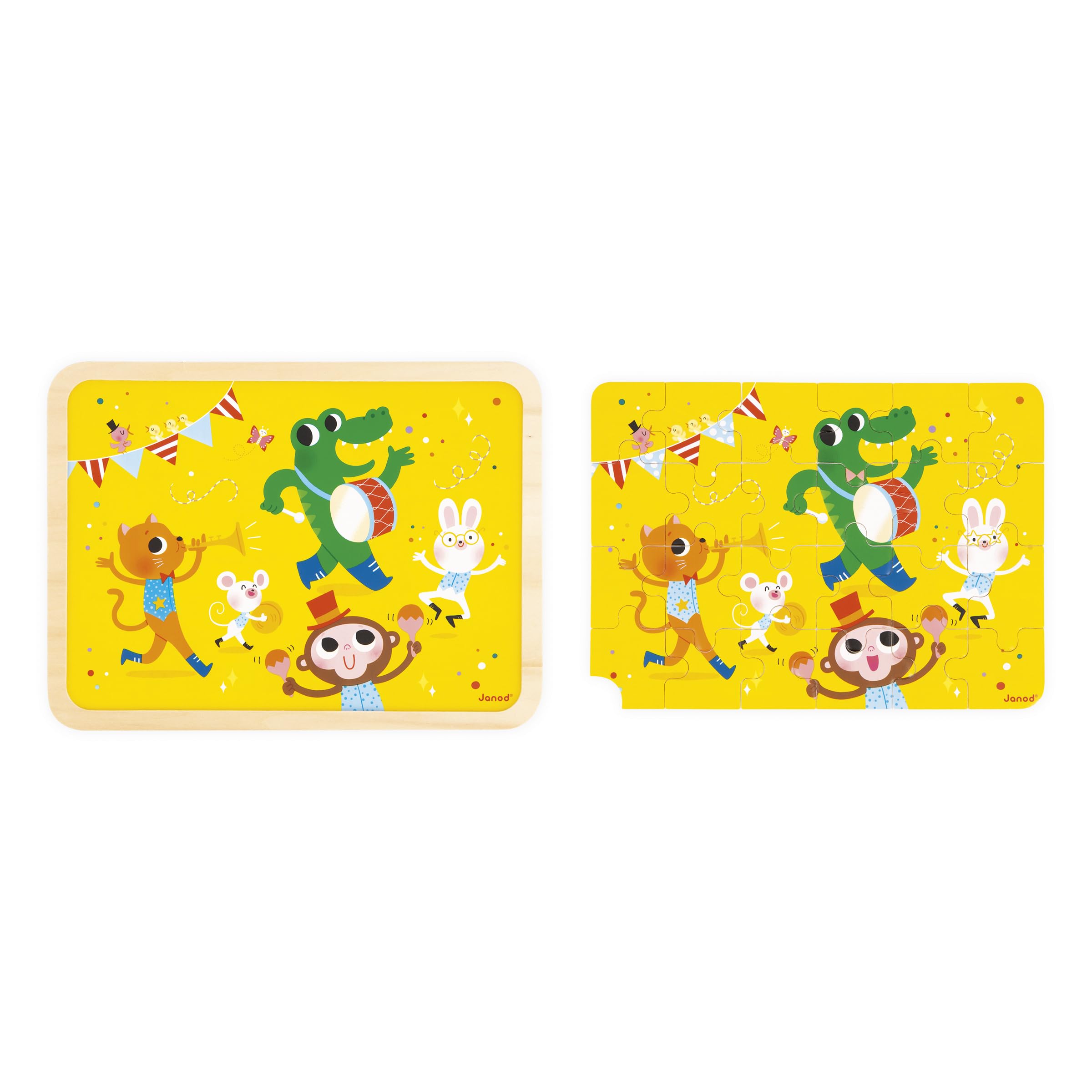 janod-holzpuzzle-tierfanfare-j07125-24-teile-ab-4-jahren image 4