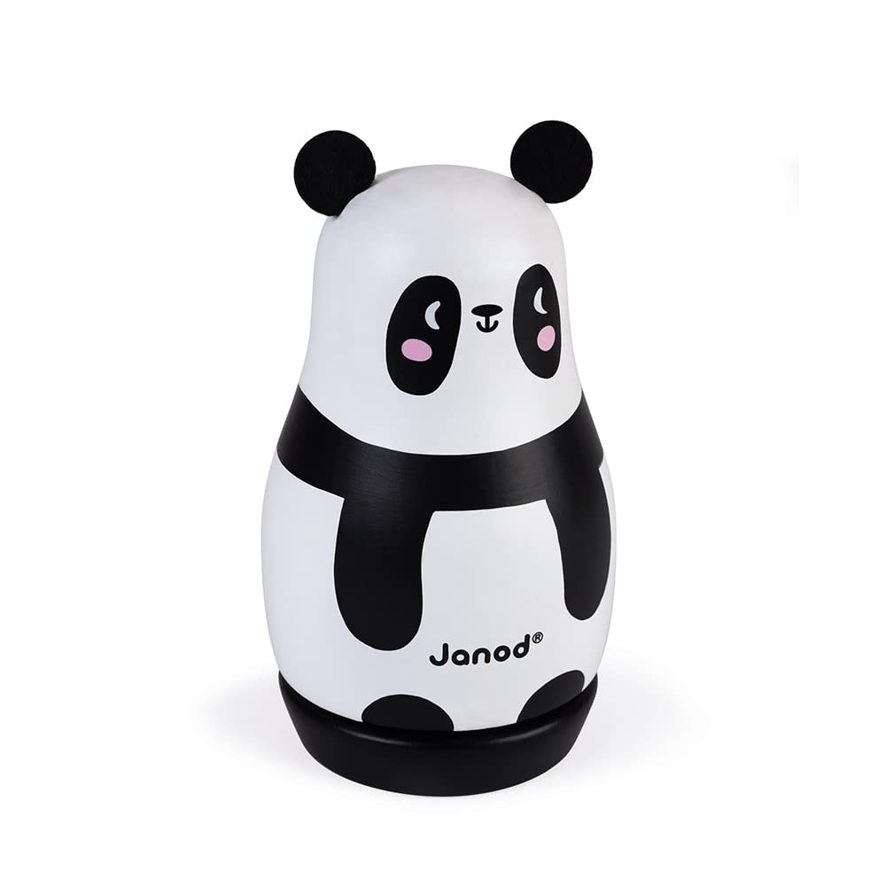 janod-panda-spieldose-j04673-aus-holz-kinderzimmer-deko-musikbox image 1