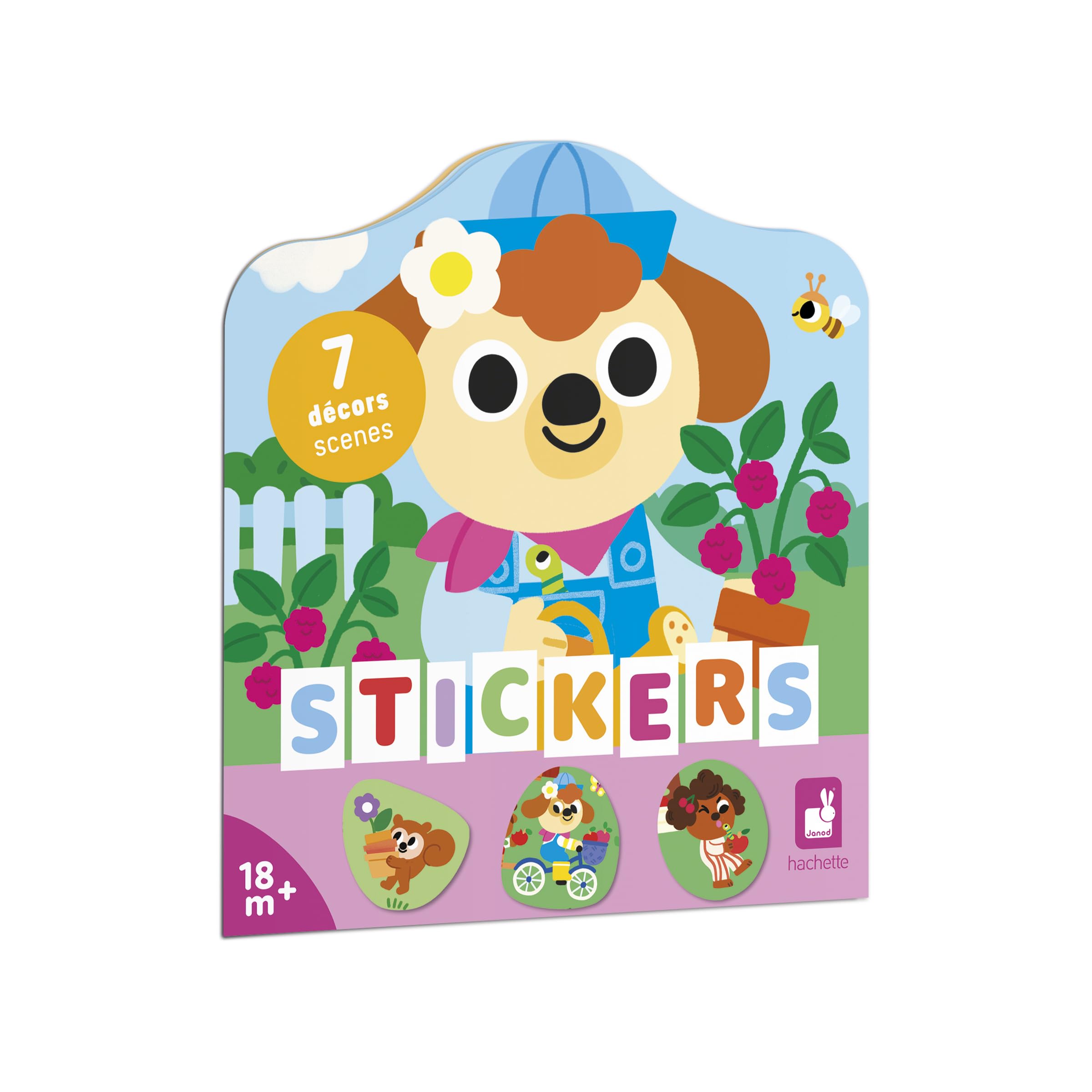 janod-stickerheft-garten-ab-18-monate-12-seiten-mit-stickern image 1