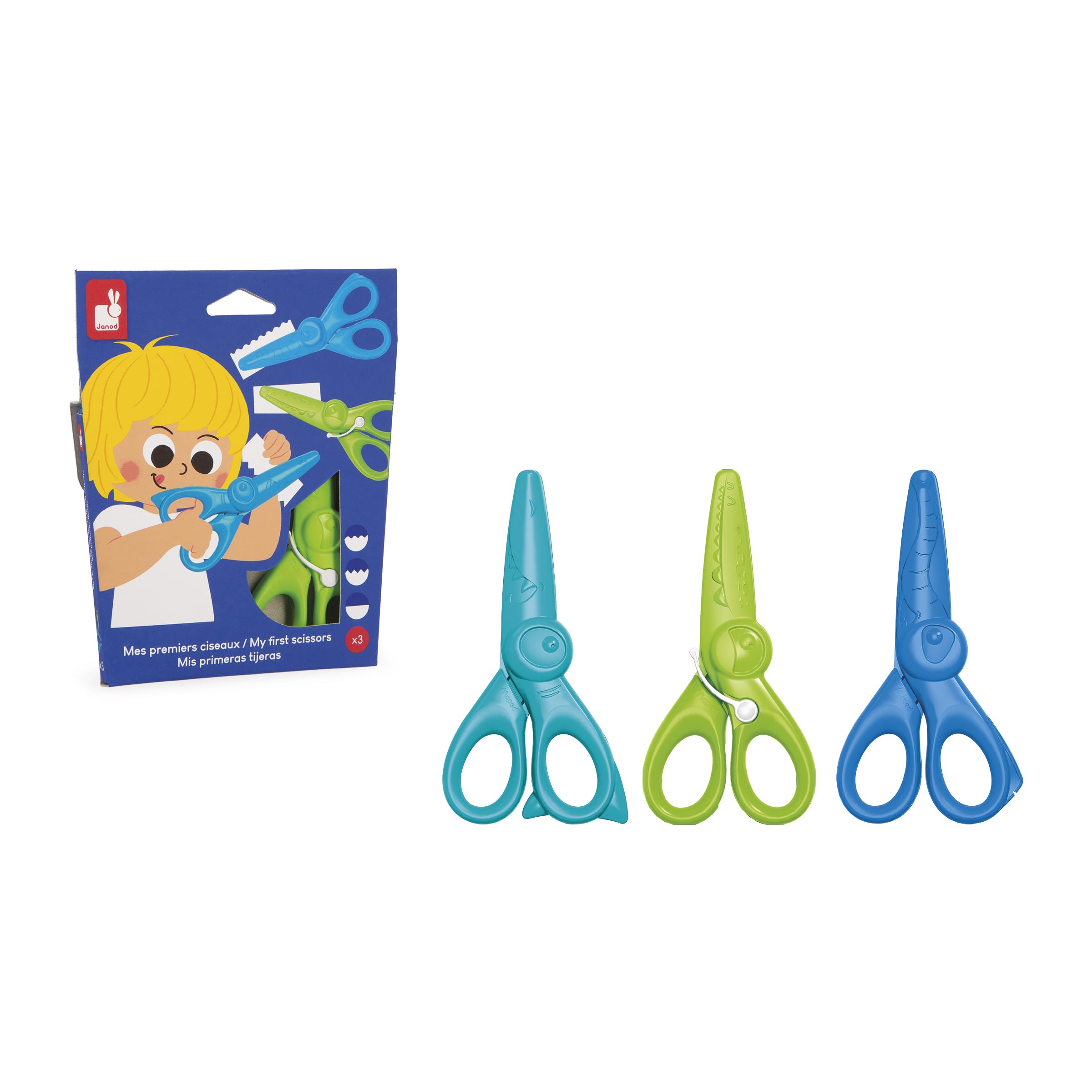 janod-set-mit-3-tierscheren-j07405-bastelscheren-mit-3-schnittformen image 6