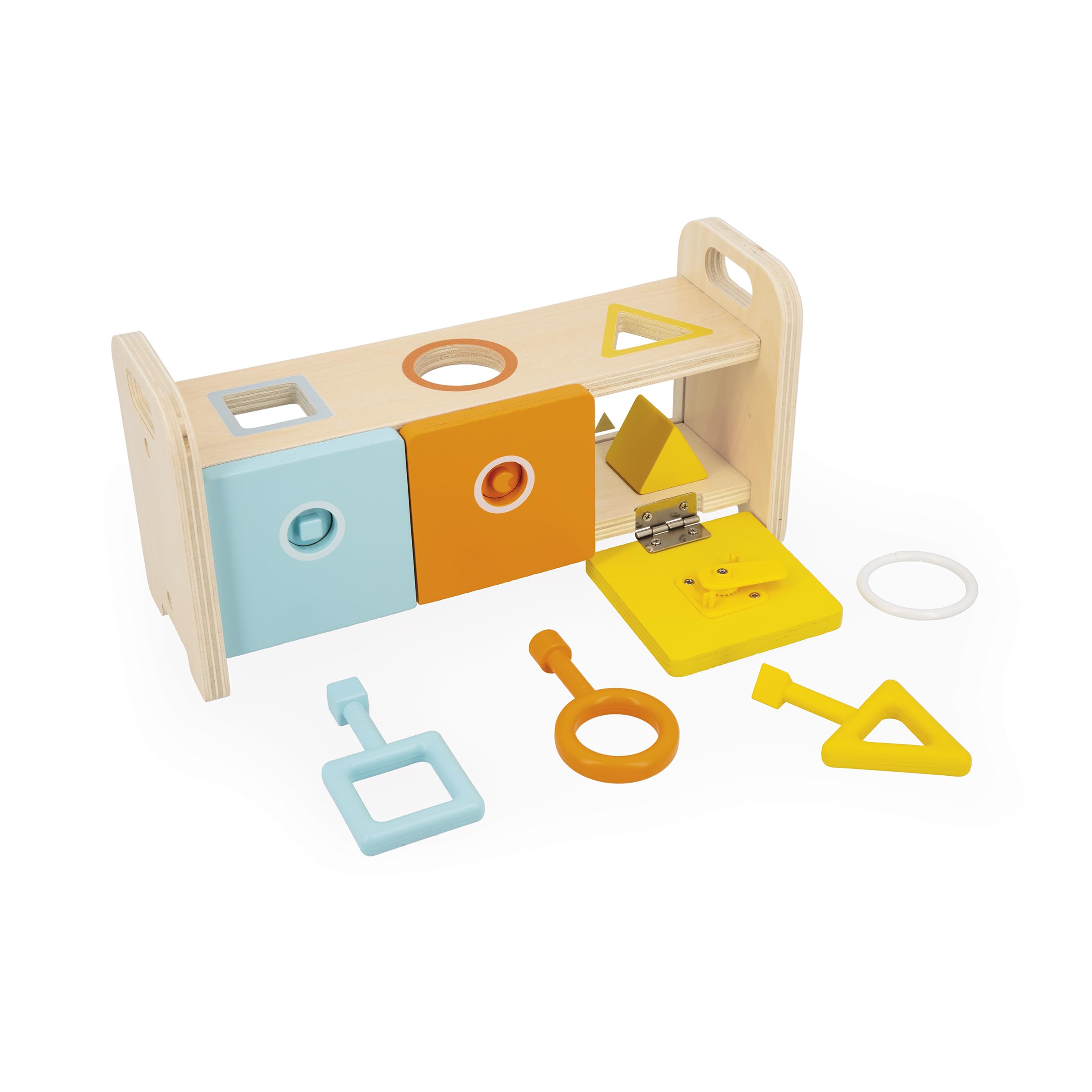 janod-essentiel-schl-sselkasten-2-in-1-lernspiel-aus-holz-ab-18-monaten image 3