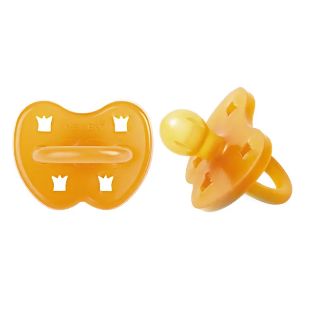 hevea-schnuller-rund-3-36-monate-2er-pack-naturkautschuk image 1