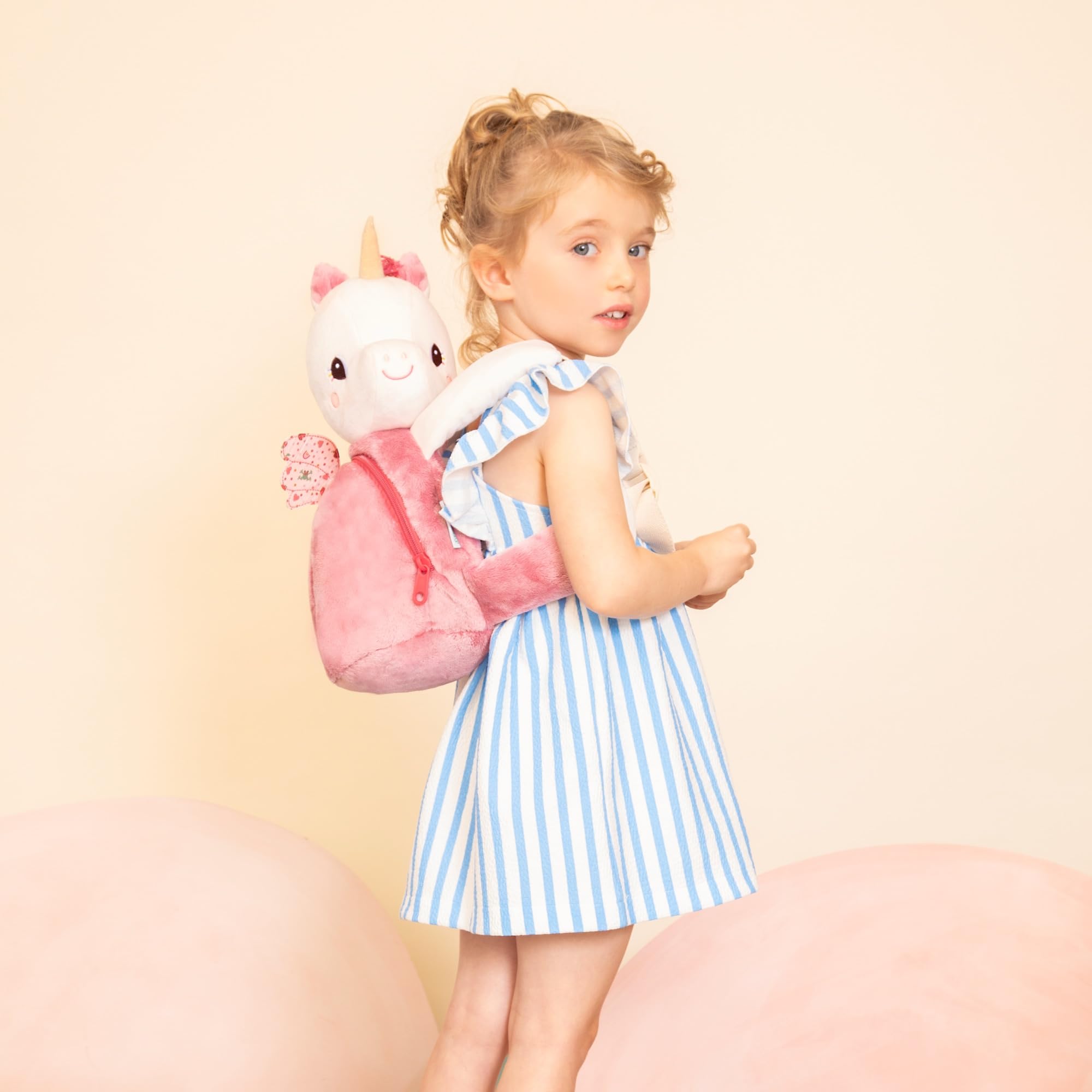 lilliputiens-lena-das-einhorn-kinderrucksack-34-cm-weicher-rucksack-ab-10-monate image 4