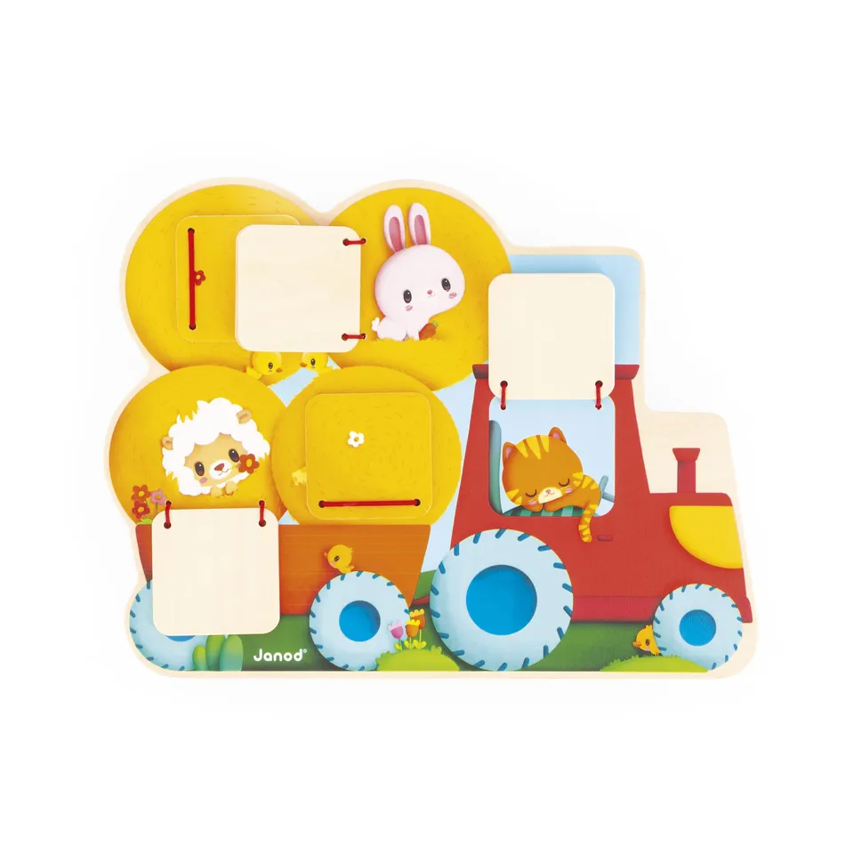 janod-holzpuzzle-traktor-j07128-5-klappt-ren-ab-12-monaten image 1