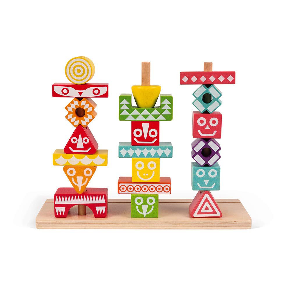 janod-tropik-totem-spiel-j08279-52-teiliges-holz-stapelspiel-ab-3-jahren image 4