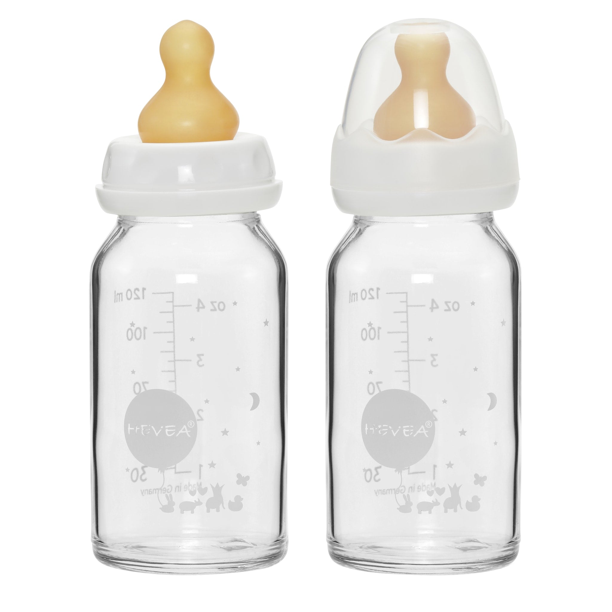 hevea-standard-neck-baby-glasflaschen-2er-pack-120ml image 1
