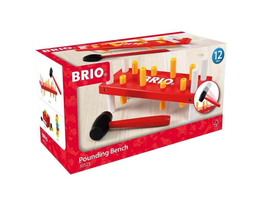 brio-30525-rote-klopfbank-mit-hammer-und-8-stiften image 2