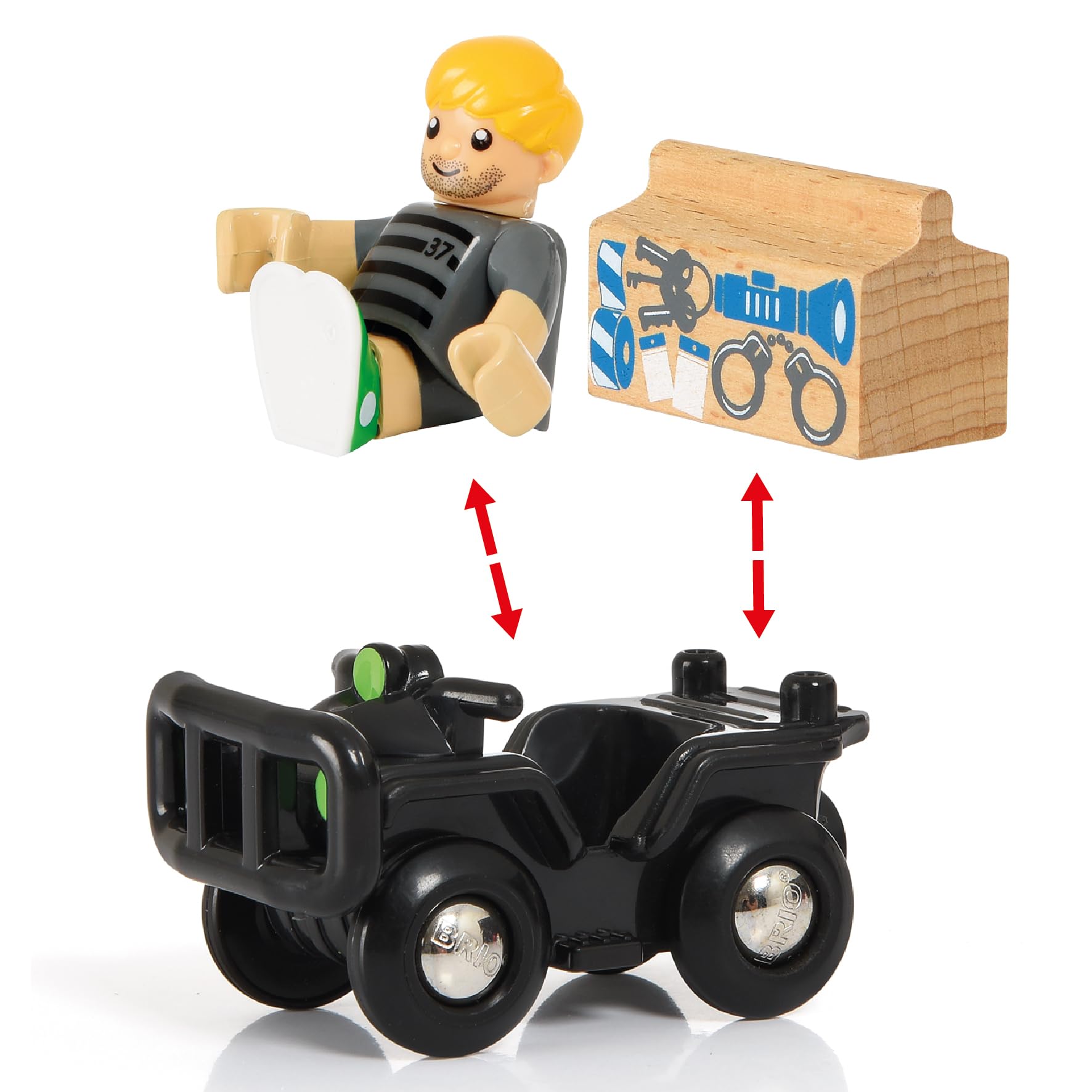 brio-world-gro-es-polizeieinsatz-set-34-teile-holzeisenbahn-mit-lok-blaulicht-un image 7