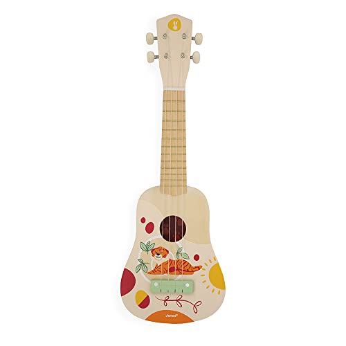 janod-confetti-ukulele-j07652-grau-holz-musikinstrument-ab-3-jahre image 5
