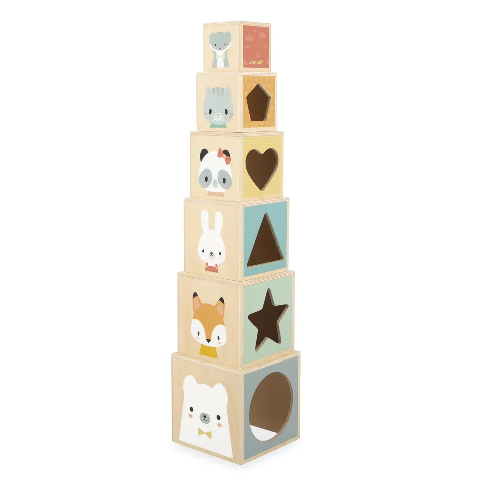 janod-meine-erste-holzpyramide-stapelw-rfel-6-teilig image 1