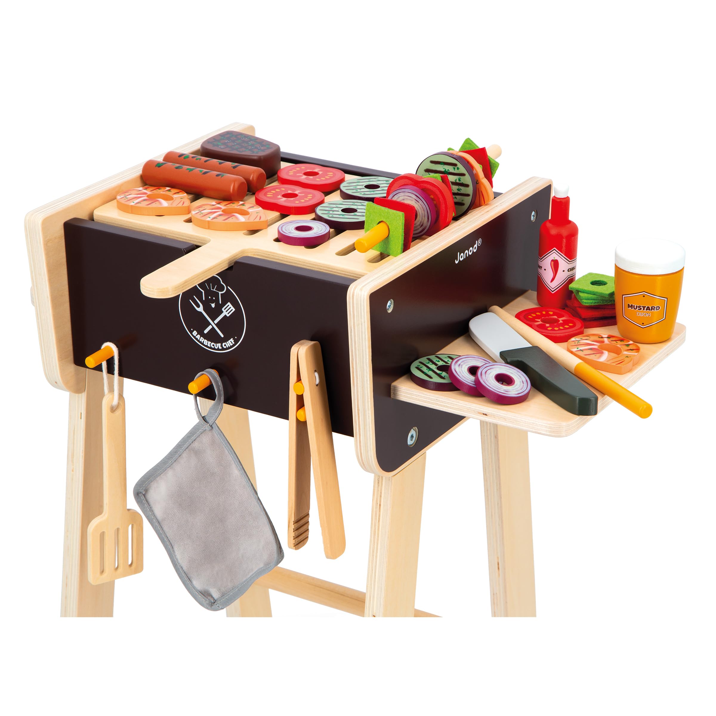 janod-grill-aus-holz-j06619-rollenspielzeug-k-che-mit-57-zubeh-rteilen image 3