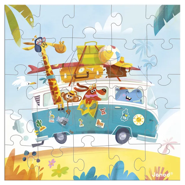 janod-gru-karte-puzzle-road-trip-25-teile-mit-karte-und-umschlag-ab-3-jahren image 1