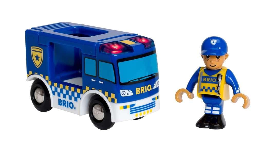 brio-world-polizeiwagen-mit-licht-und-sound-auto-mit-polizist image 1