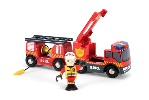 brio-world-feuerwehr-leiterfahrzeug-feuerwehrauto-mit-anh-nger-und-figur image 7