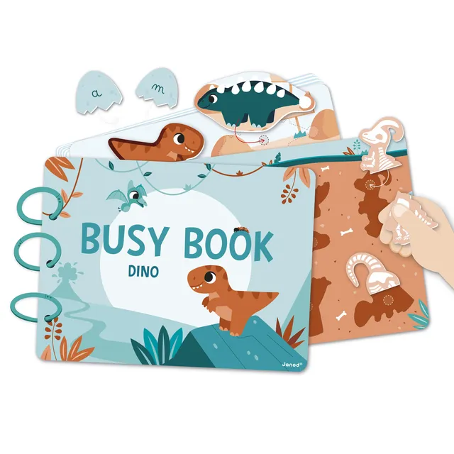 janod-busy-book-dinosaurier-aktivit-tsbuch-franz-sisch-englisch image 1