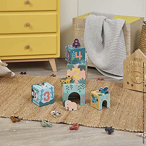 janod-baby-stapelpyramide-tiere-mit-5-w-rfeln-und-5-holzfiguren-wwf image 8