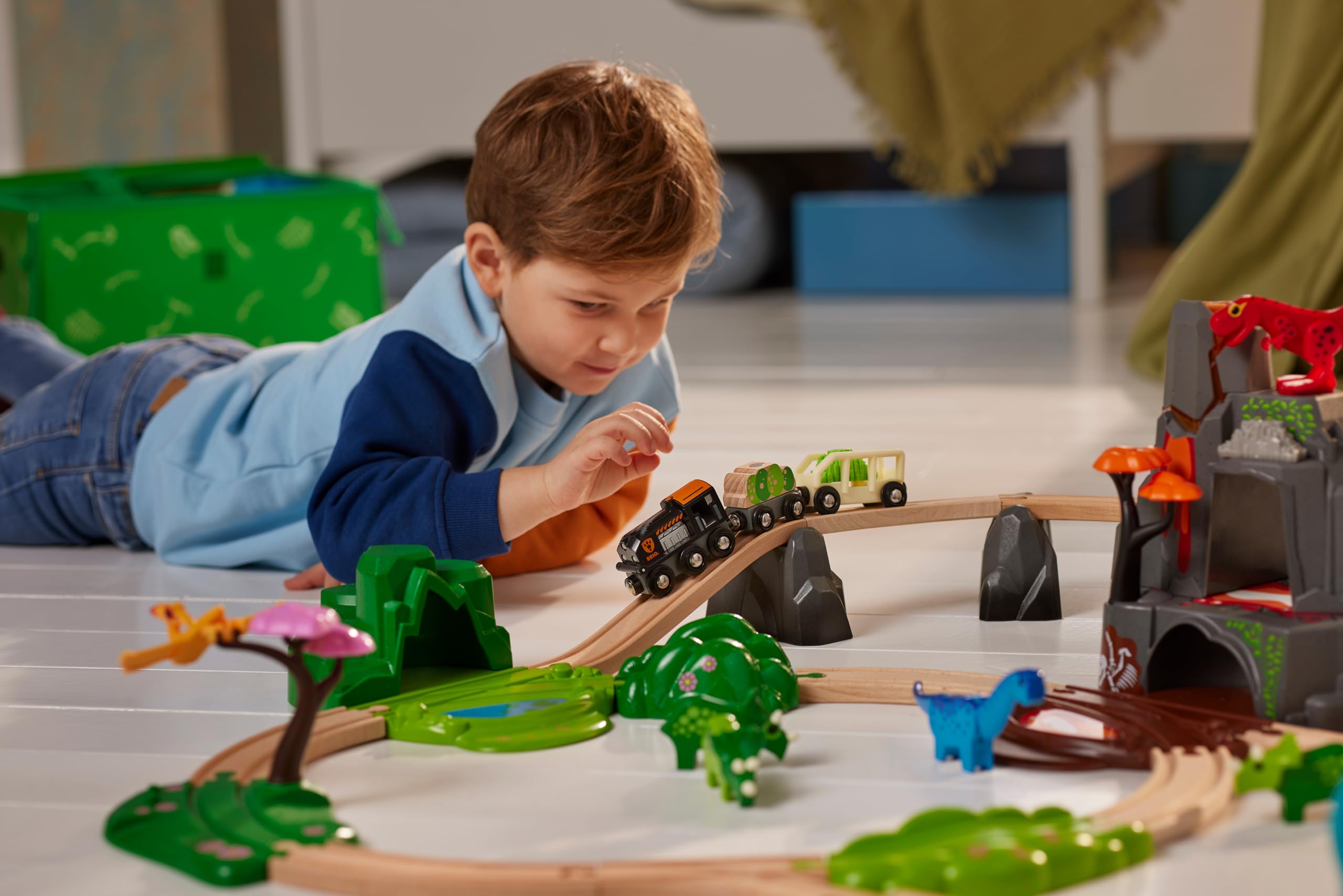 brio-world-dinosaurier-deluxe-set-36104-45-teiliges-zugset-mit-vulkan-ab-3-jahre image 5
