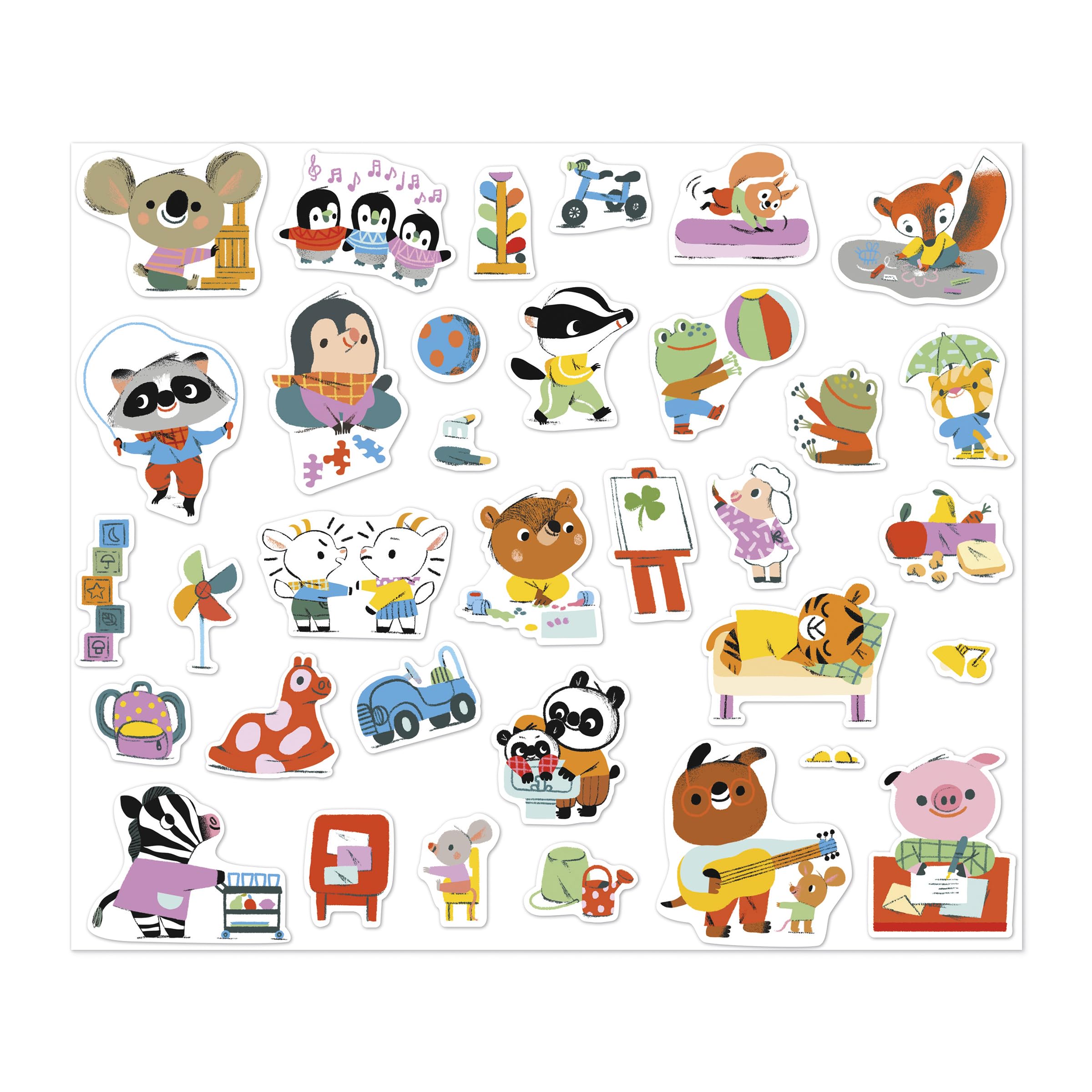 janod-packung-mit-200-aufklebern-haustiere-gro-format-sticker-ab-3-jahren image 5