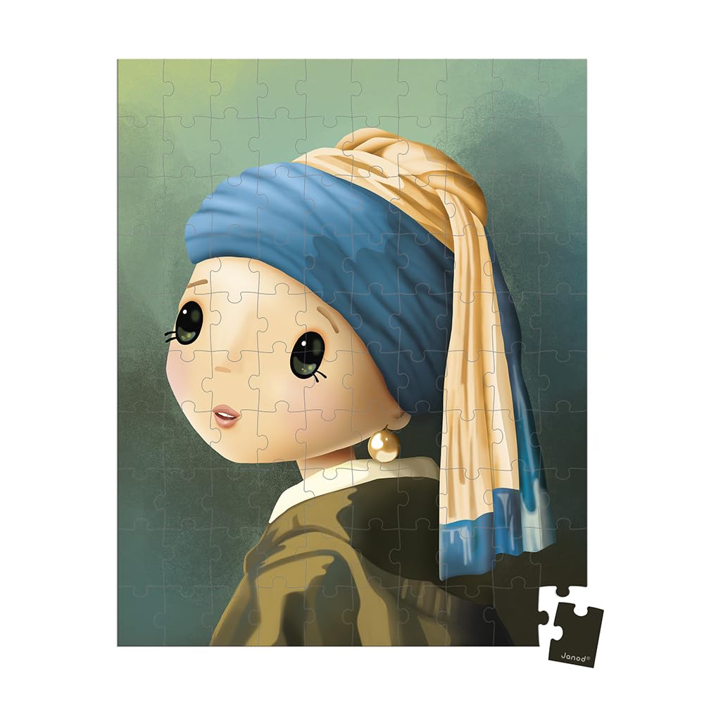 janod-puzzle-vermeer-j02551-100-teile-kunst-puzzle-ab-6-jahren image 2