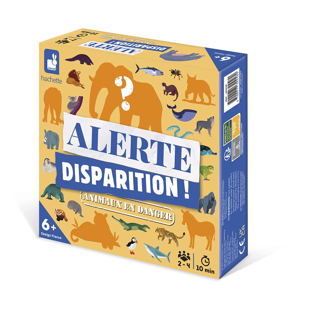 janod-vermisstenalarm-gef-hrdete-tiere-gesellschaftsspiel-j02458 image 3