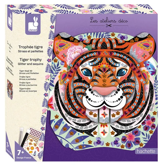 janod-les-ateliers-d-co-tigertroph-e-bastelset-strass-und-pailletten image 1
